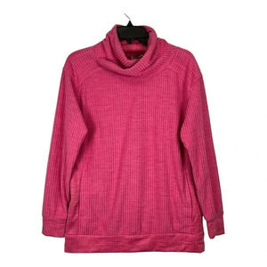 Columbia Creststone Ridge Pullover Pink Cowl Neck Sweatshirt Women Size‎ Small